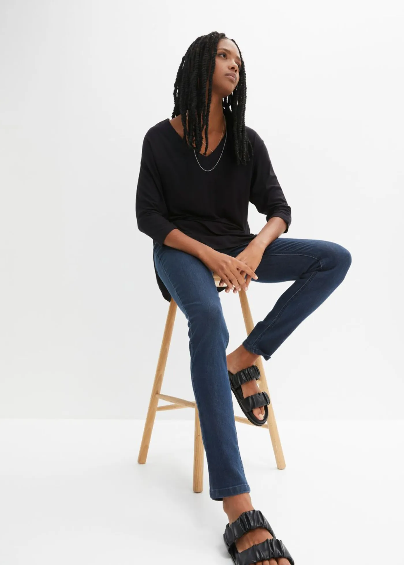 Outlet Jeggings efecto lavado Mujer Vaqueros
