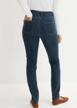 Jeggings elásticos con cintura cómoda y ancha Mujer Vaqueros