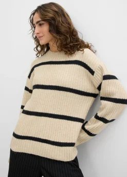 Sale Jersey a rayas Mujer Jerséis|Ropa De Punto