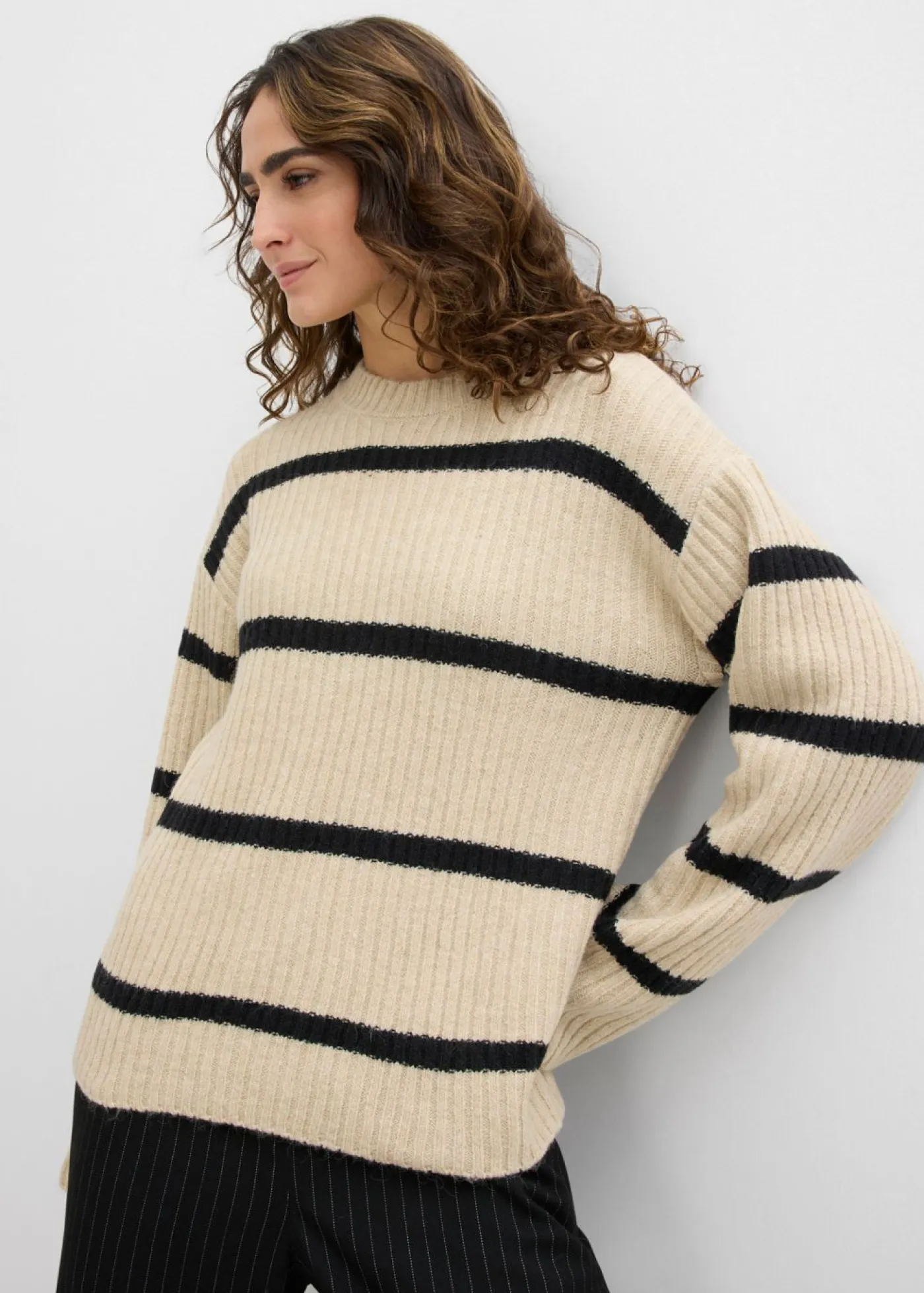 Sale Jersey a rayas Mujer Jerséis|Ropa De Punto