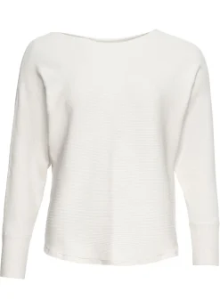 Outlet Jersey acanalado de gran tamaño Mujer Jerséis|Ropa De Punto