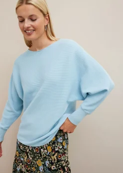 New Jersey acanalado de gran tamaño Mujer Jerséis|Ropa De Punto