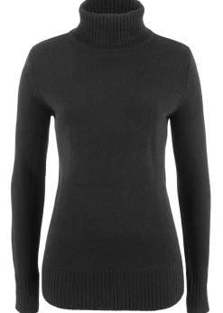 Discount Jersey básico de punto fino con cuello alto Mujer Básicos|Jerséis