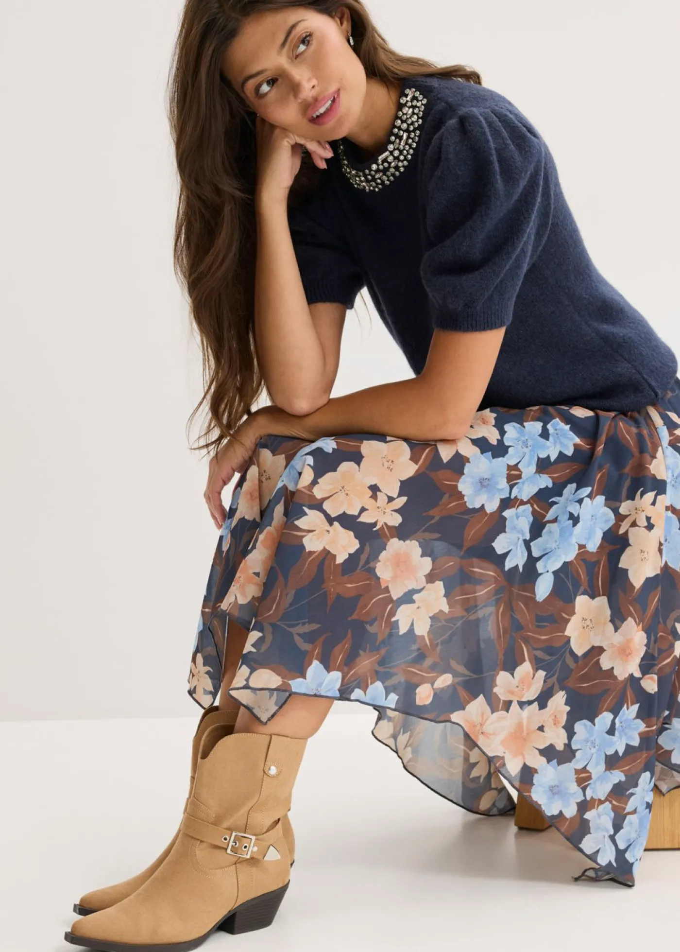 Sale Jersey con aplicación de piedras brillantes Mujer Jerséis|Ropa De Punto