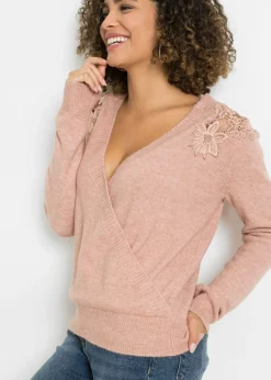 Discount Jersey con aspecto cruzado Mujer Jerséis|Ropa De Punto