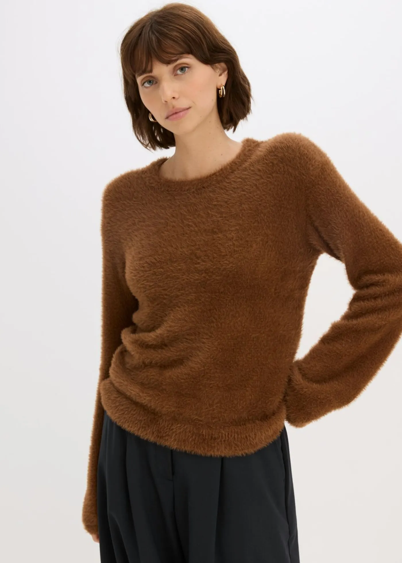 Best Jersey con aspecto de pelo Mujer Jerséis|Ropa De Punto