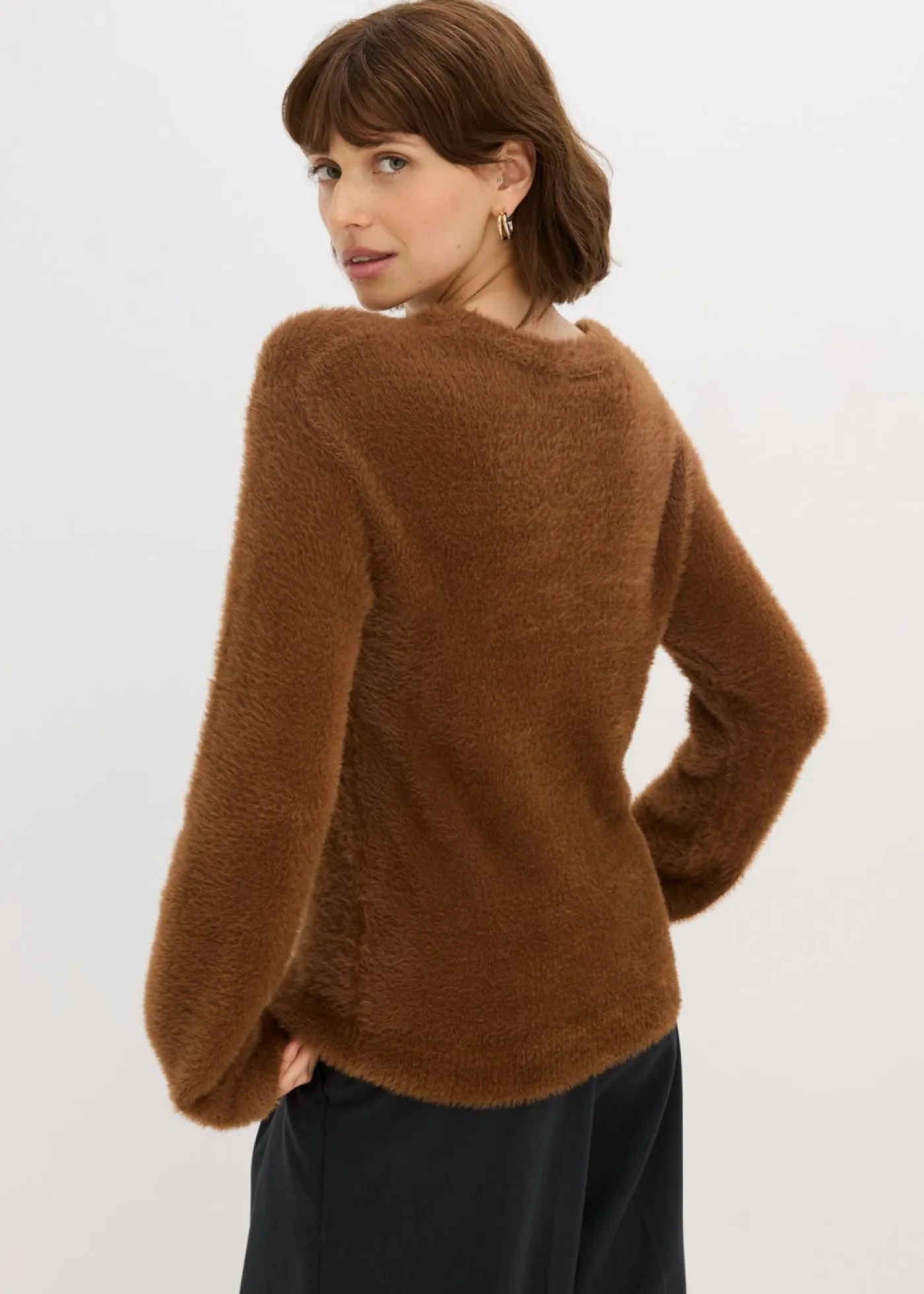 Best Jersey con aspecto de pelo Mujer Jerséis|Ropa De Punto