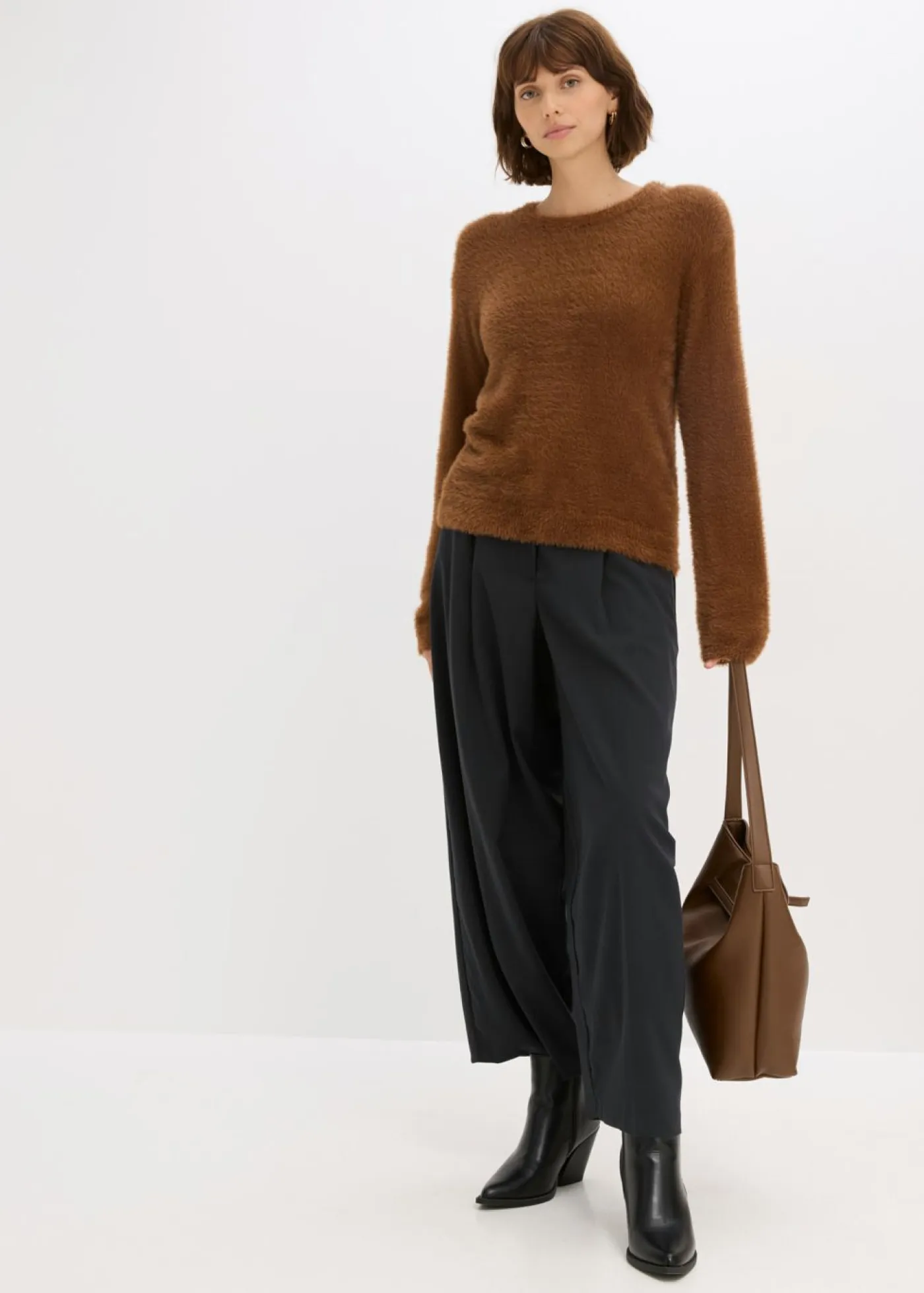 Best Jersey con aspecto de pelo Mujer Jerséis|Ropa De Punto