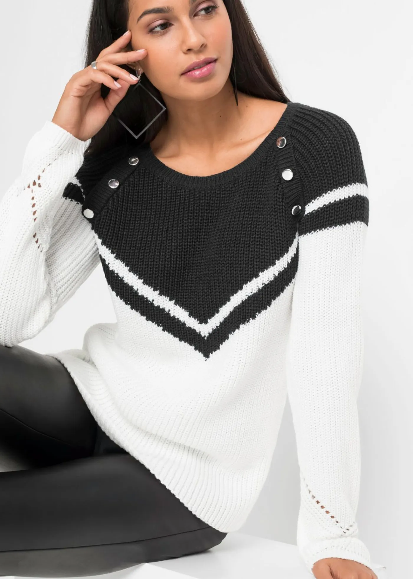 Outlet Jersey con botones Mujer Jerséis|Ropa De Punto