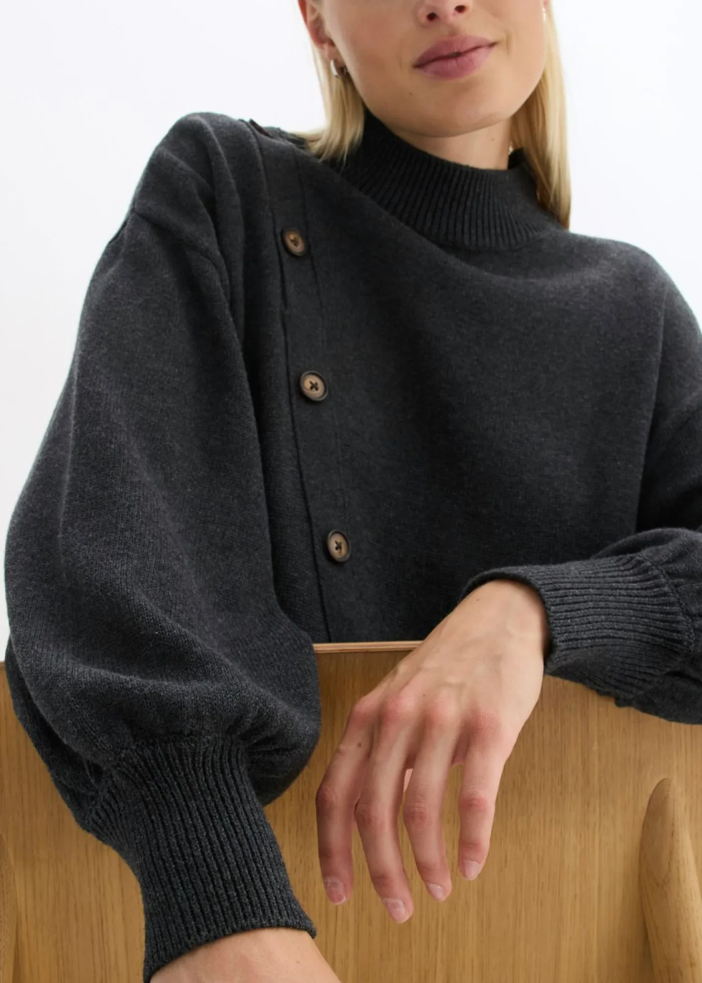 Clearance Jersey con botones Mujer Jerséis|Ropa De Punto