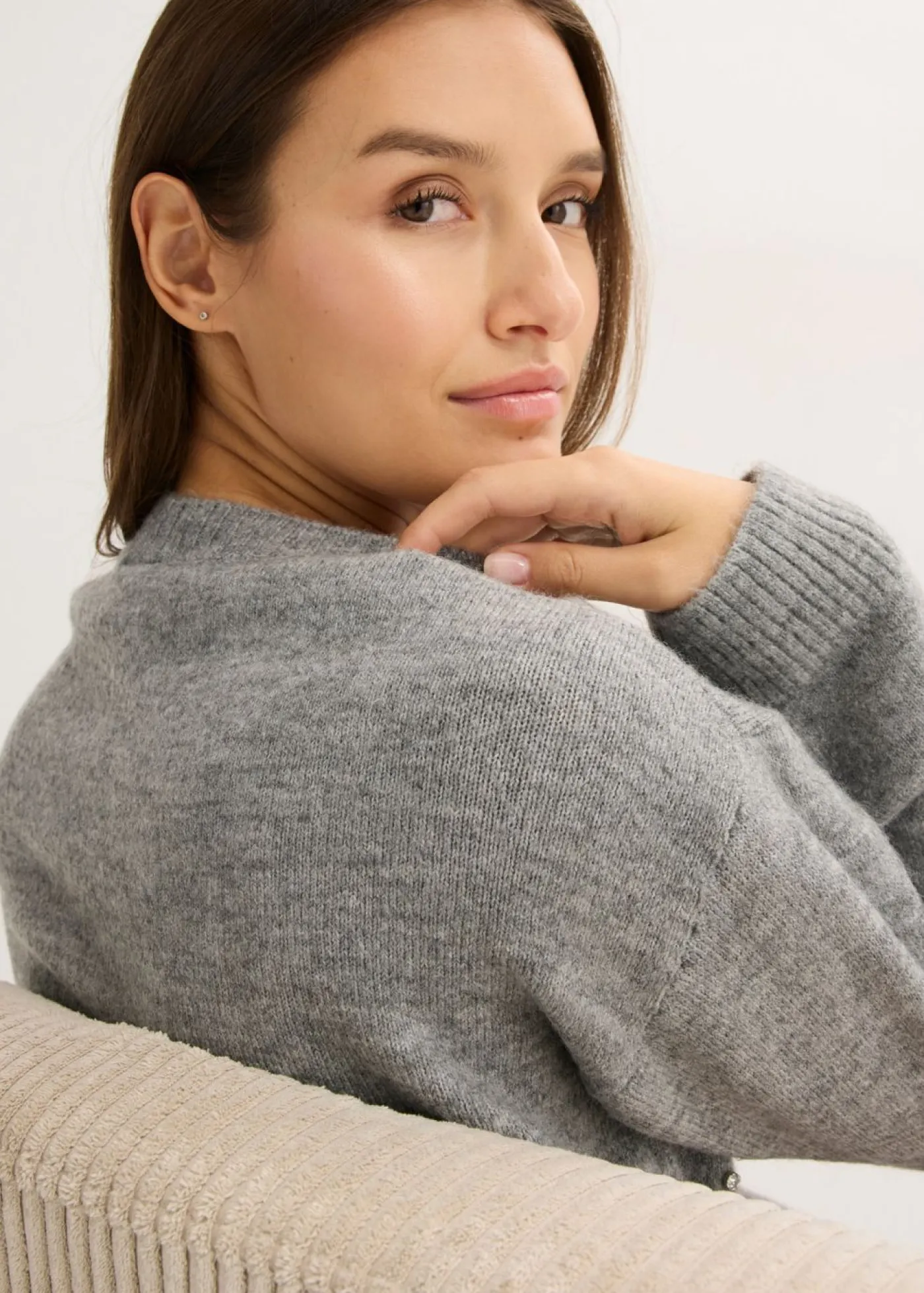 Jersey con corte boxy Mujer Jerséis|Ropa De Punto