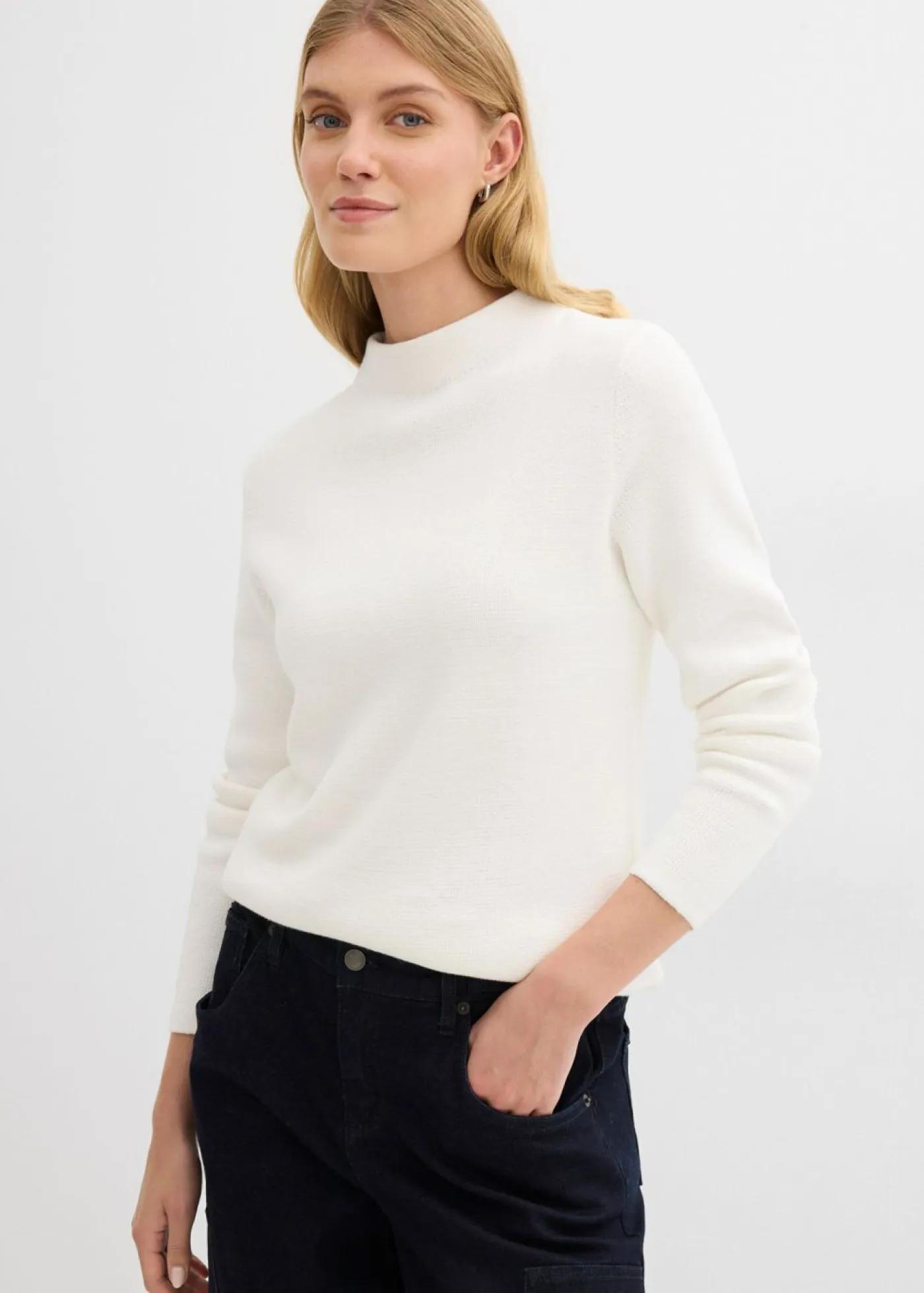 Discount Jersey con cuello alto Mujer Básicos|Jerséis