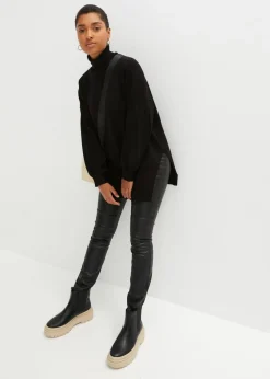 Sale Jersey con cuello vuelto de mezcla de viscosa Mujer Jerséis|Ropa De Punto
