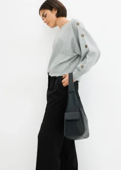 Sale Jersey con detalles de botón Mujer Jerséis|Ropa De Punto