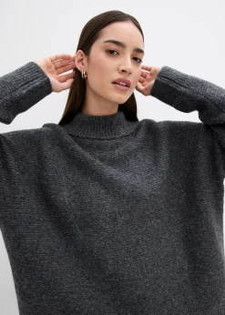 Best Jersey con dobladillo asimétrico y contenido de lana Mujer Esenciales|Jerséis