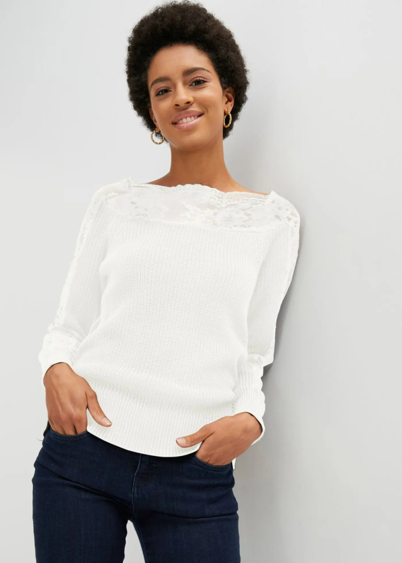 Best Jersey con encaje Mujer Jerséis|Ropa De Punto