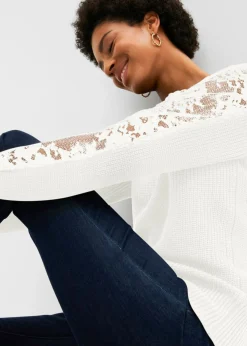 Best Jersey con encaje Mujer Jerséis|Ropa De Punto