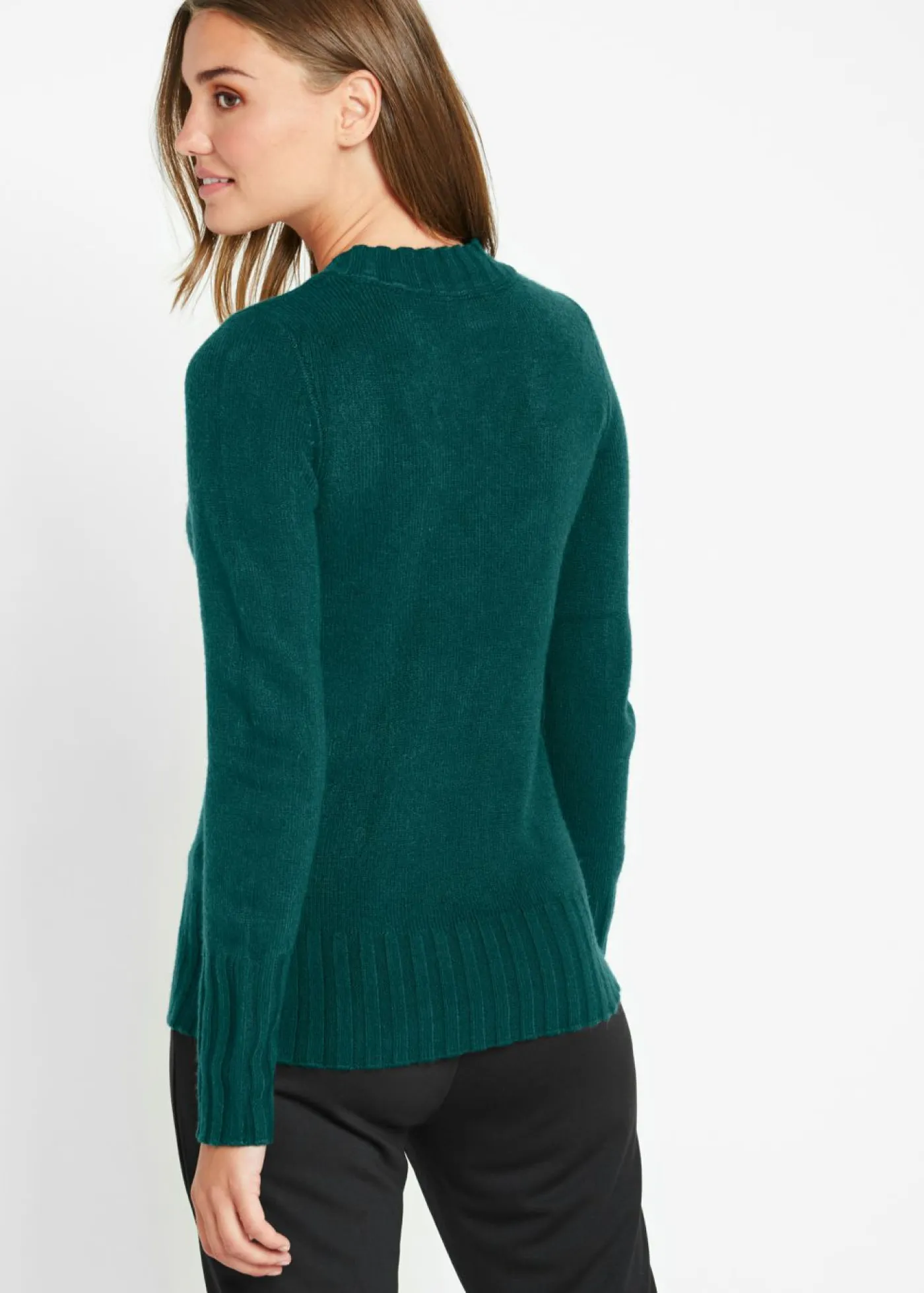Sale Jersey con escote en V Mujer Jerséis|Ropa De Punto