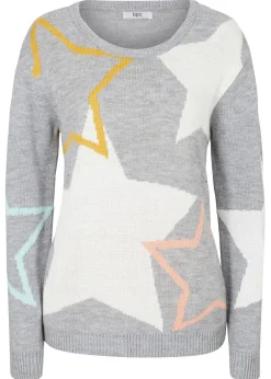 Outlet Jersey con estrellas Mujer Jerséis|Ropa De Punto