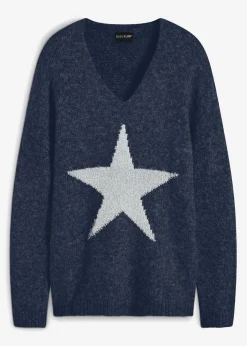 Clearance Jersey con estrellas Mujer Jerséis|Ropa De Punto