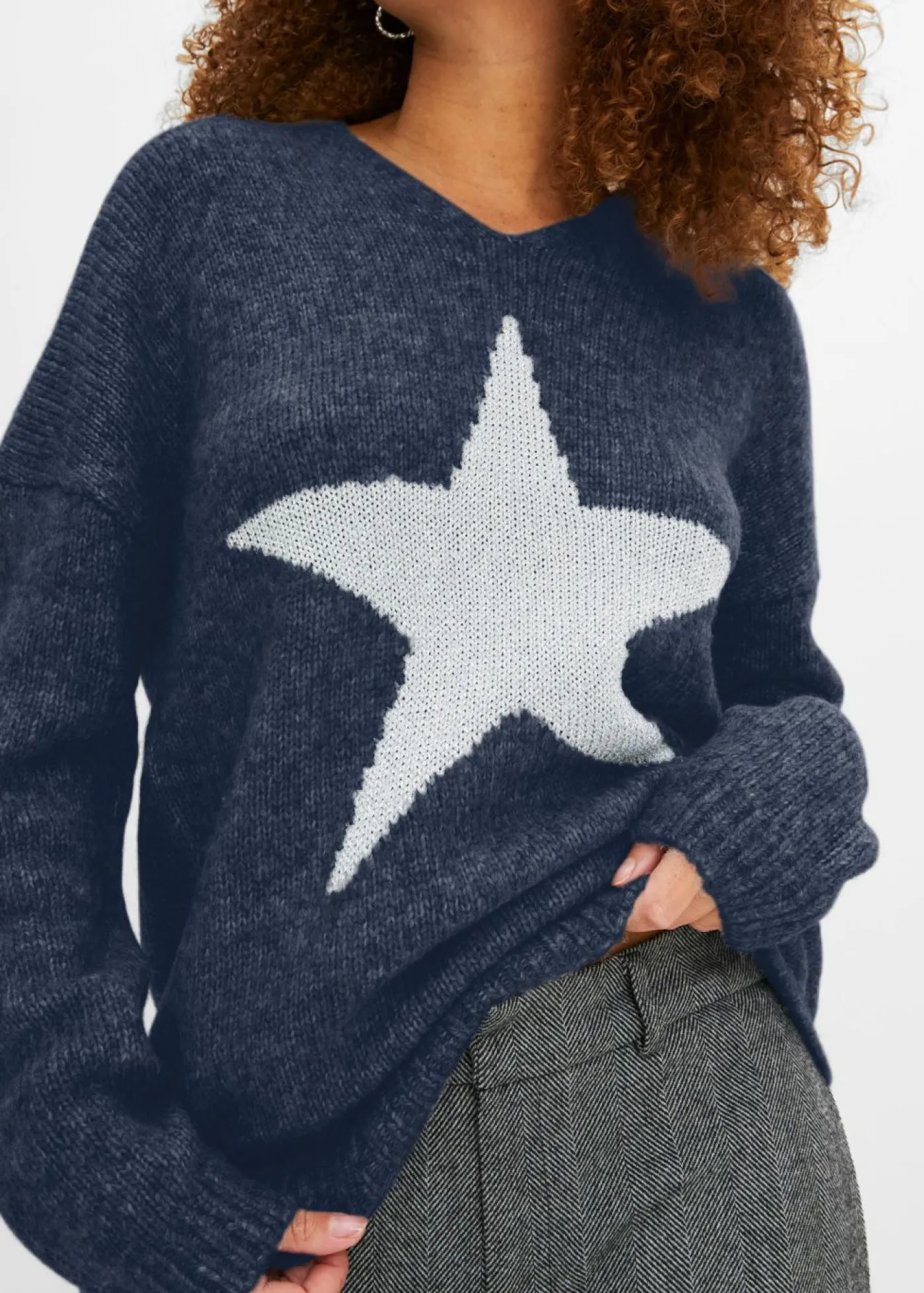 Clearance Jersey con estrellas Mujer Jerséis|Ropa De Punto