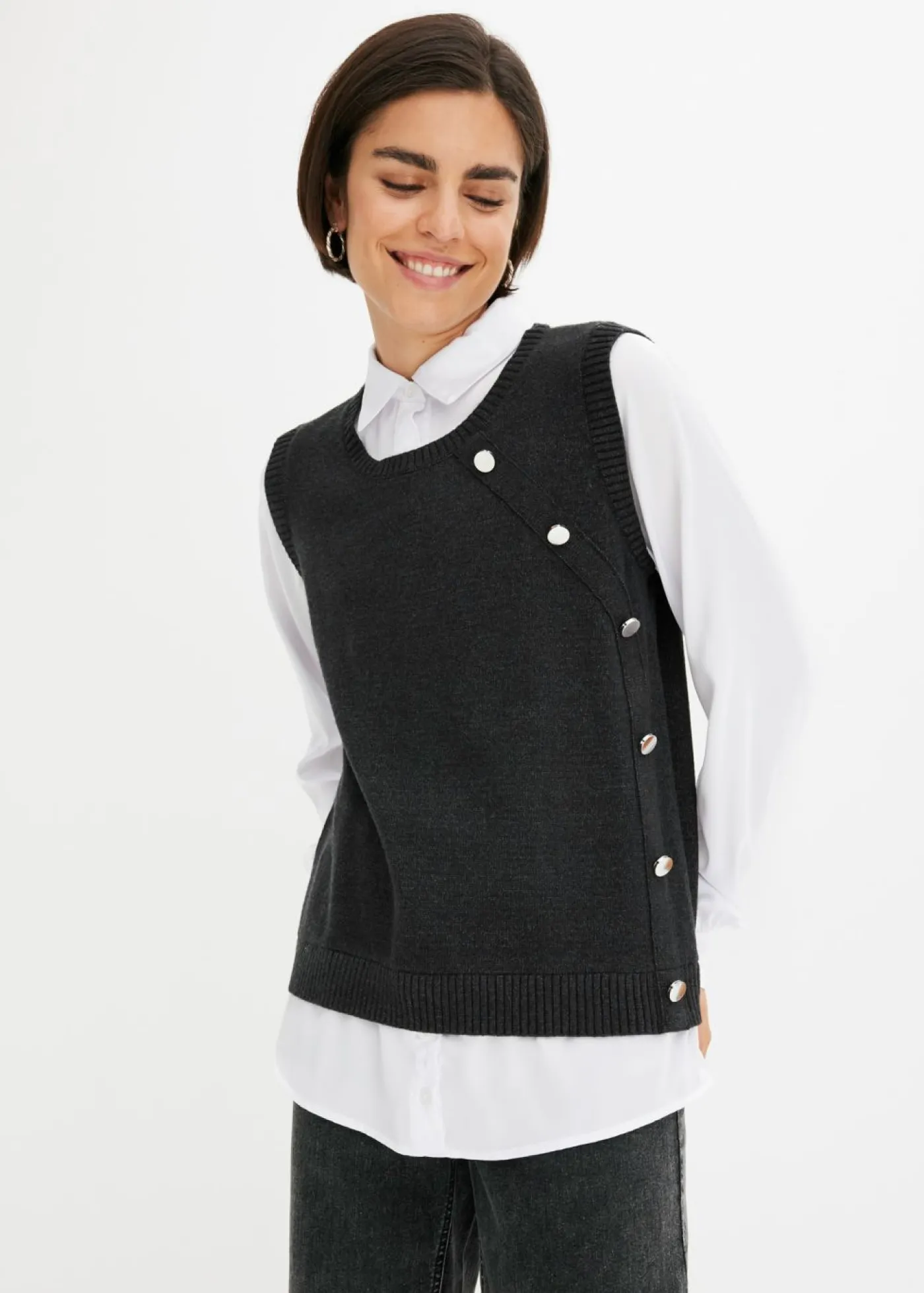 Best Jersey con inserto de blusa Mujer Jerséis|Ropa De Punto