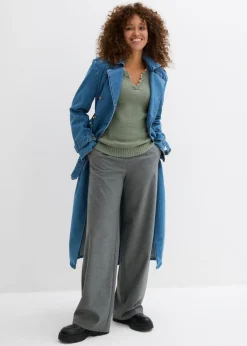 Outlet Jersey con inserto de encaje Mujer Jerséis|Ropa De Punto