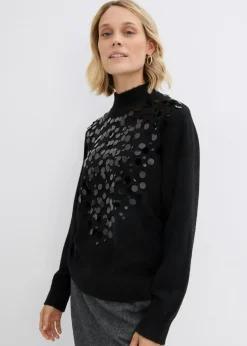 Clearance Jersey con lentejuelas Mujer Jerséis|Ropa De Punto