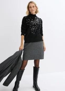 Clearance Jersey con lentejuelas Mujer Jerséis|Ropa De Punto