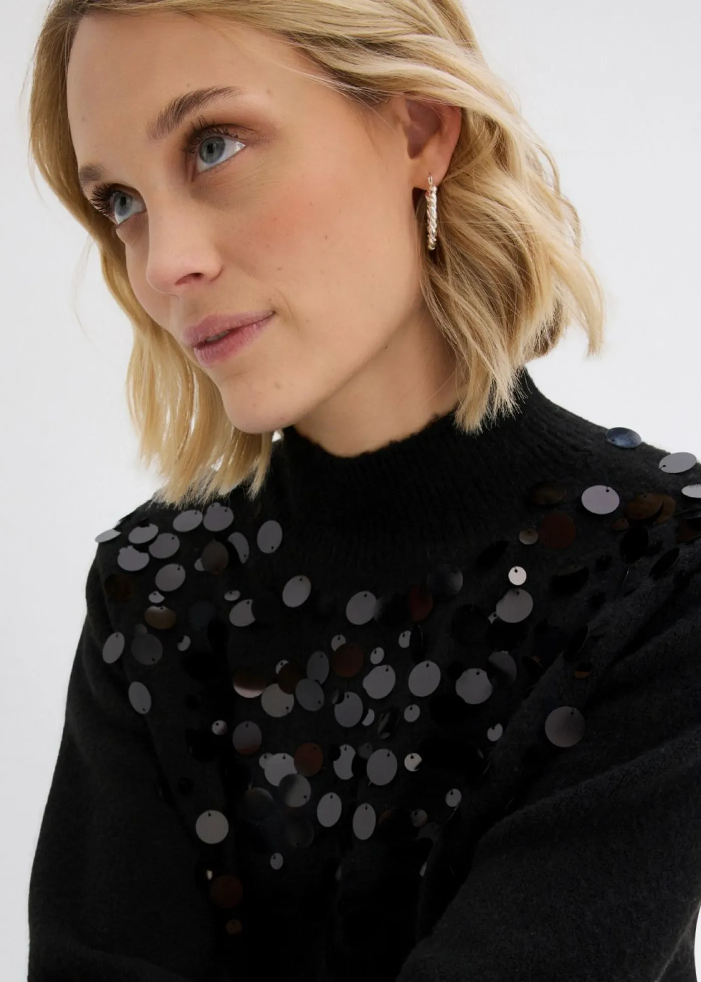 Clearance Jersey con lentejuelas Mujer Jerséis|Ropa De Punto