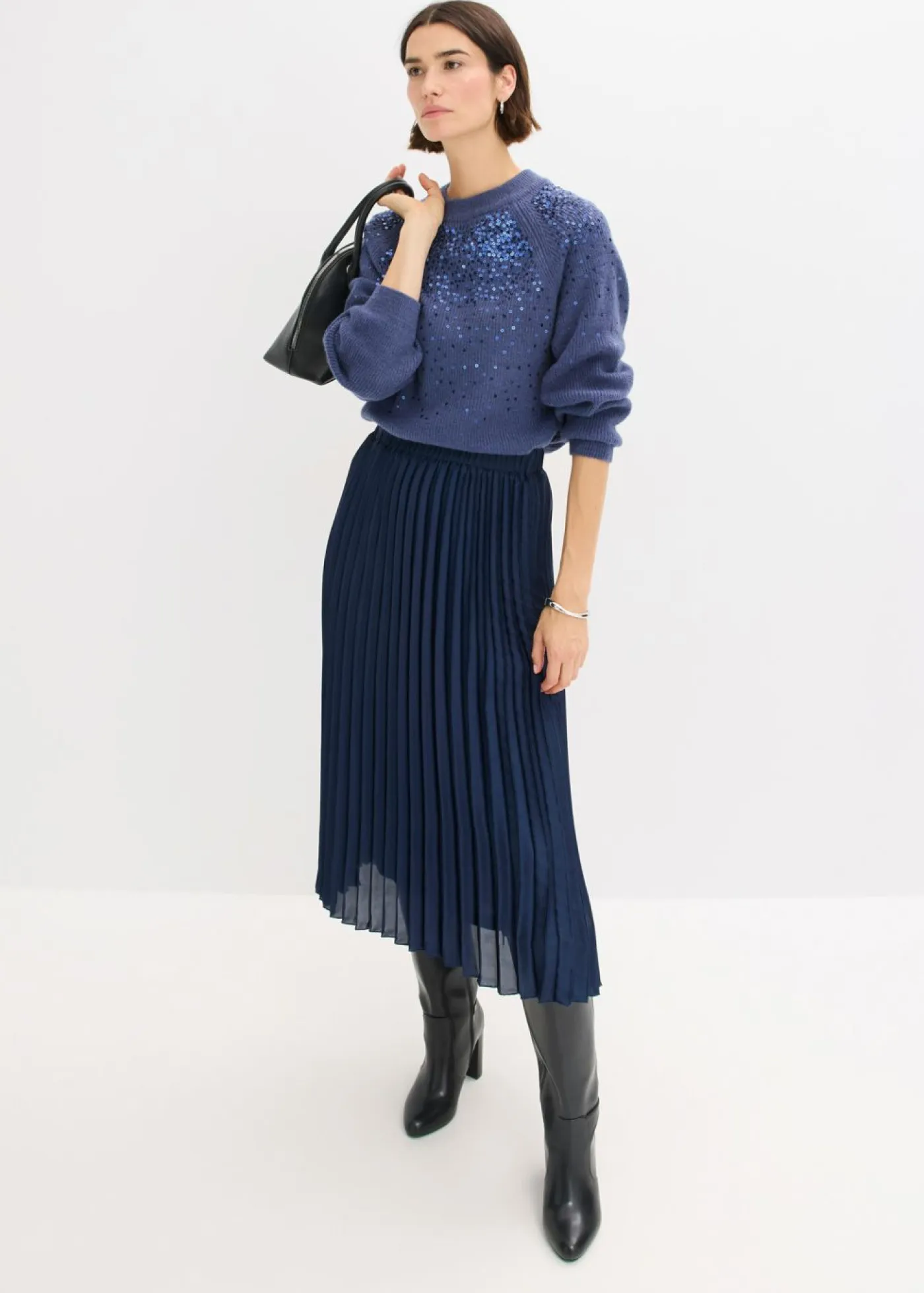 New Jersey con lentejuelas Mujer Jerséis|Ropa De Punto