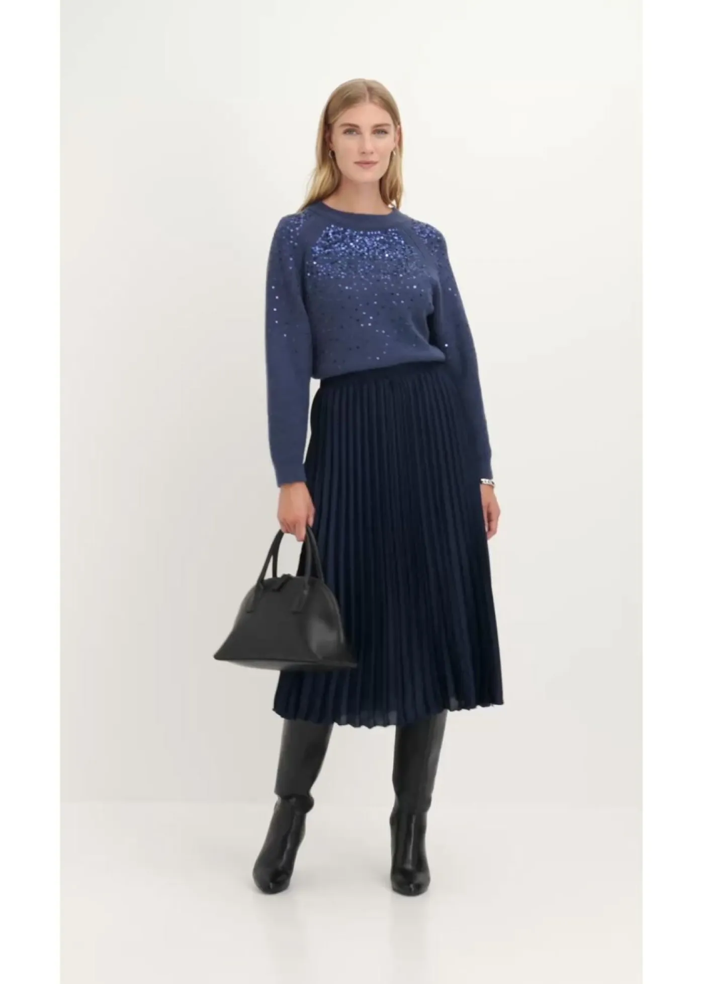 New Jersey con lentejuelas Mujer Jerséis|Ropa De Punto