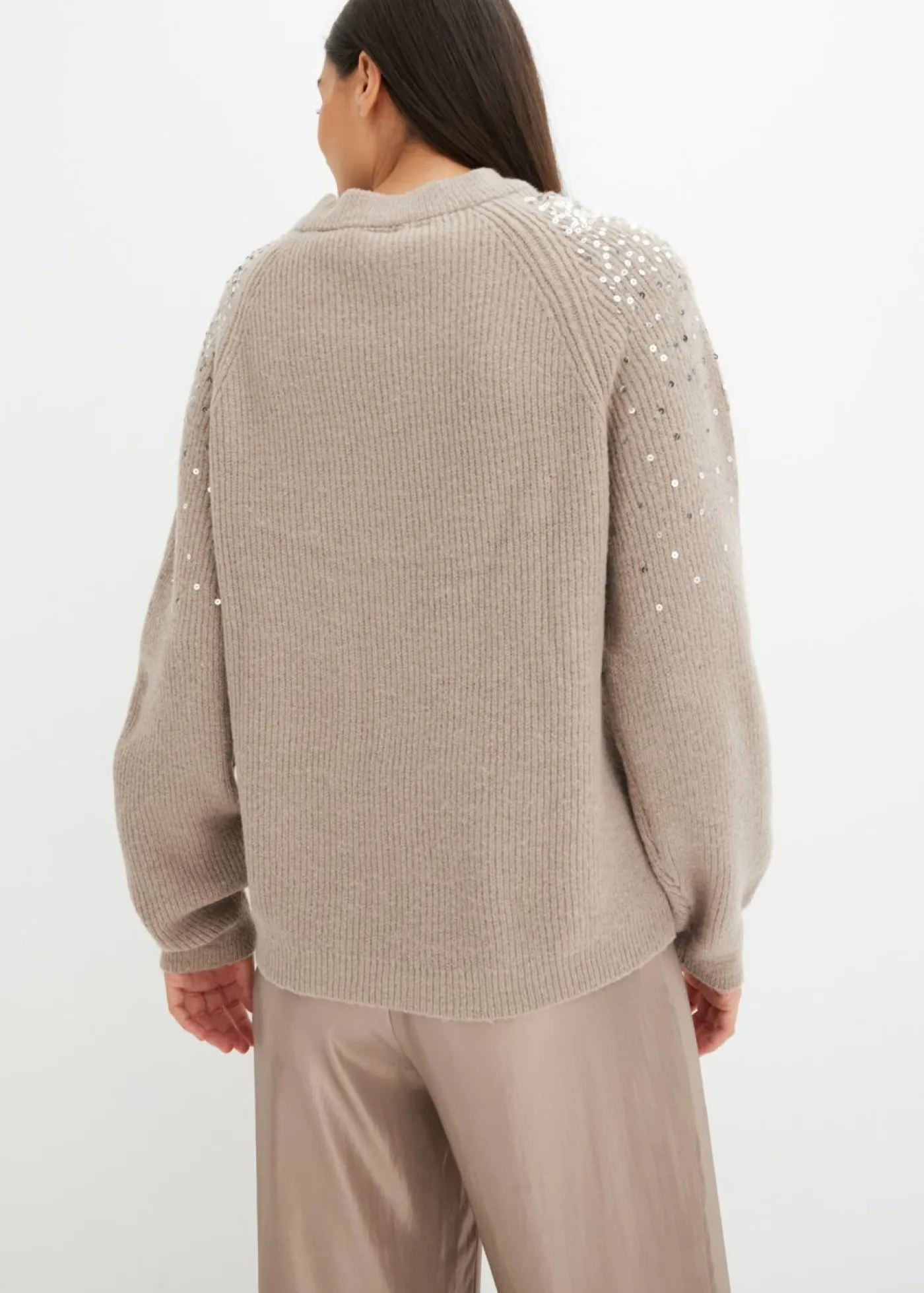 Outlet Jersey con lentejuelas Mujer Jerséis|Ropa De Punto