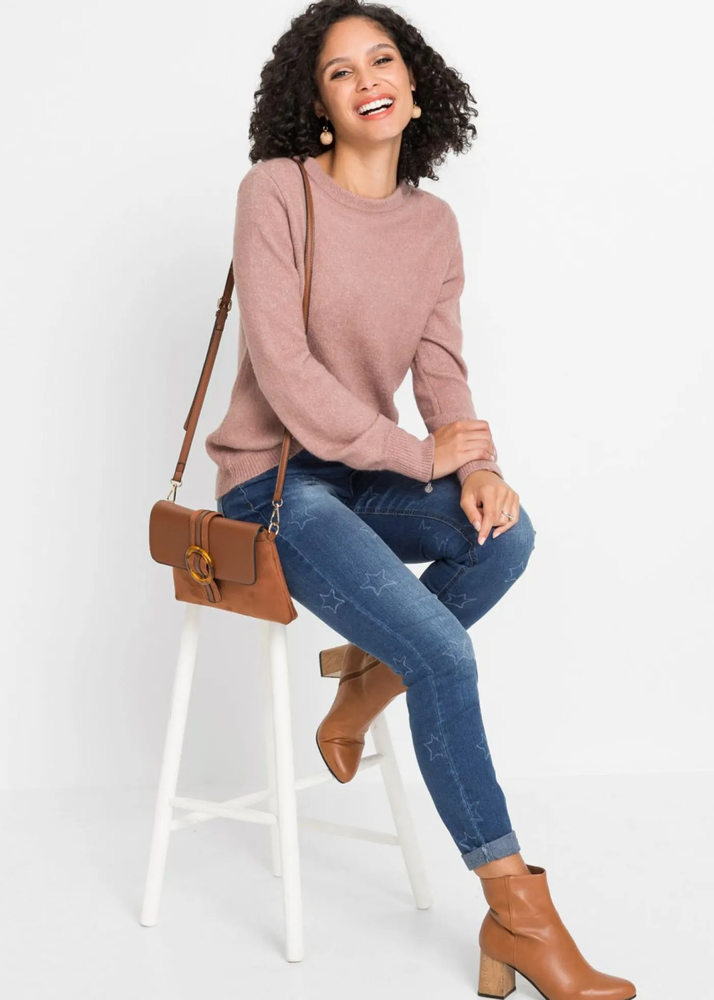 Clearance Jersey con mangas abullonadas Mujer Jerséis|Ropa De Punto