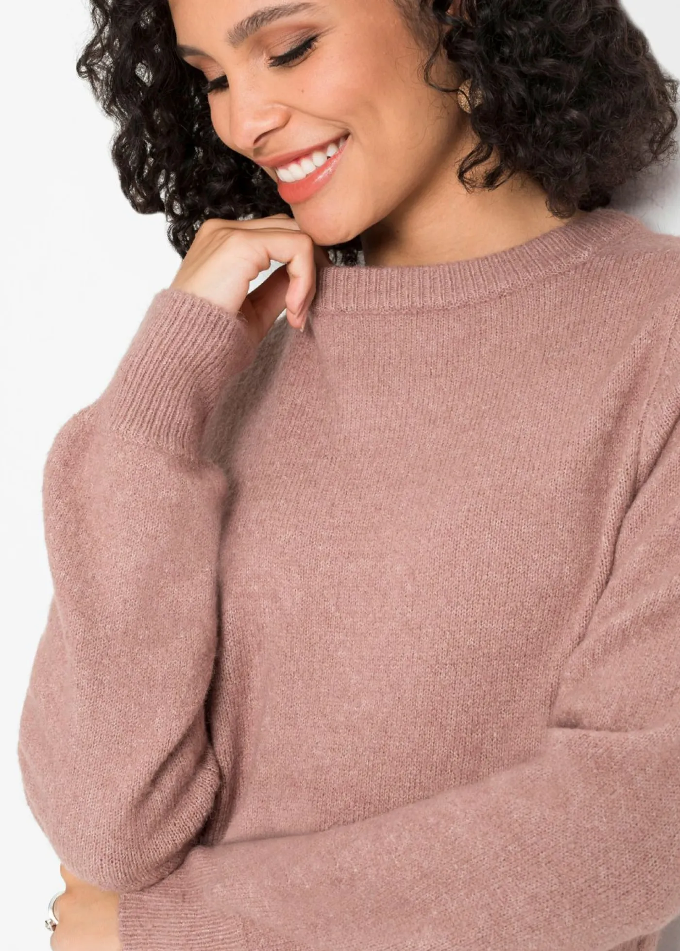Clearance Jersey con mangas abullonadas Mujer Jerséis|Ropa De Punto