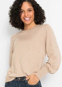 Discount Jersey con mangas abullonadas Mujer Jerséis|Ropa De Punto