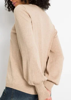 Discount Jersey con mangas abullonadas Mujer Jerséis|Ropa De Punto