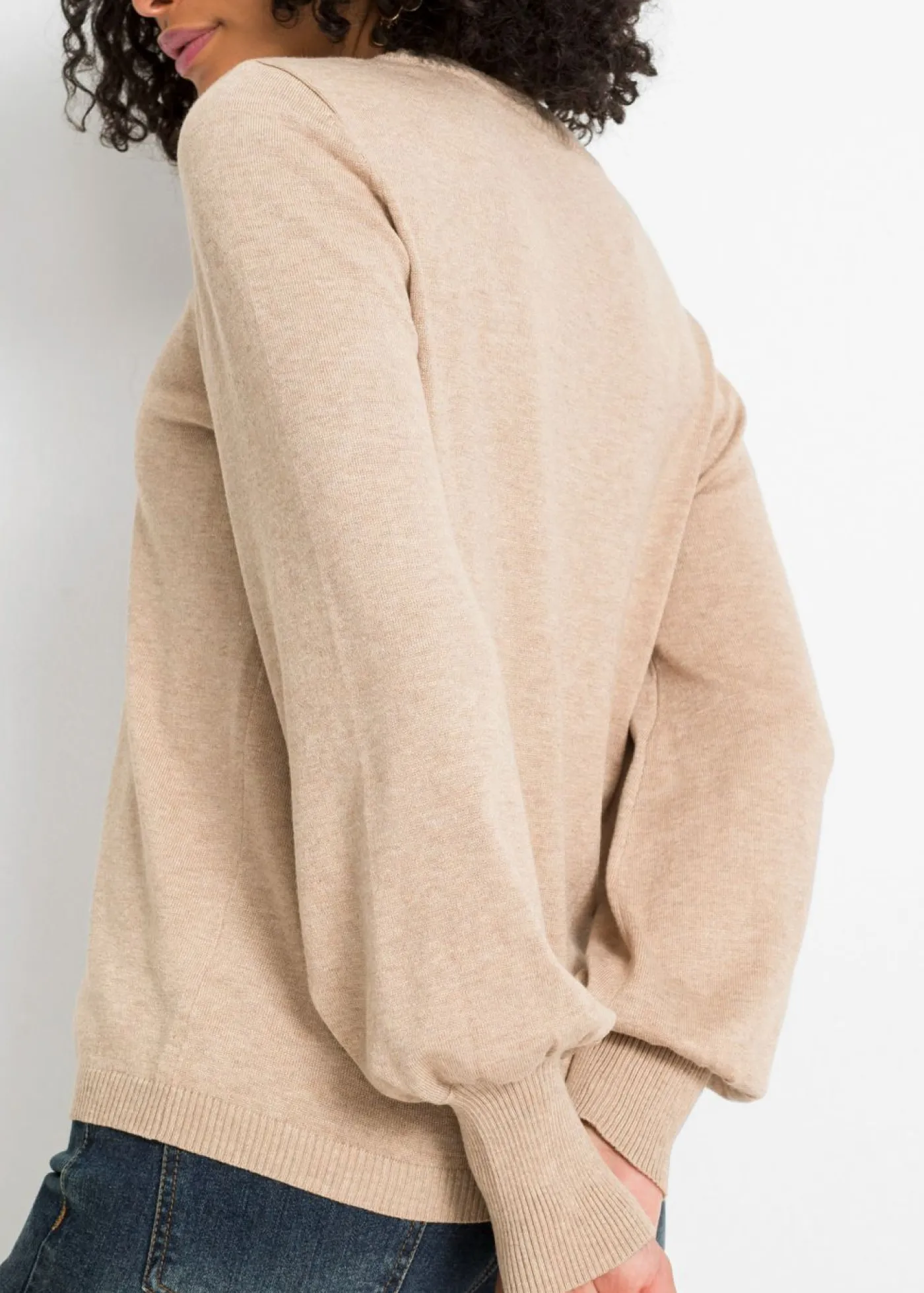 Discount Jersey con mangas abullonadas Mujer Jerséis|Ropa De Punto