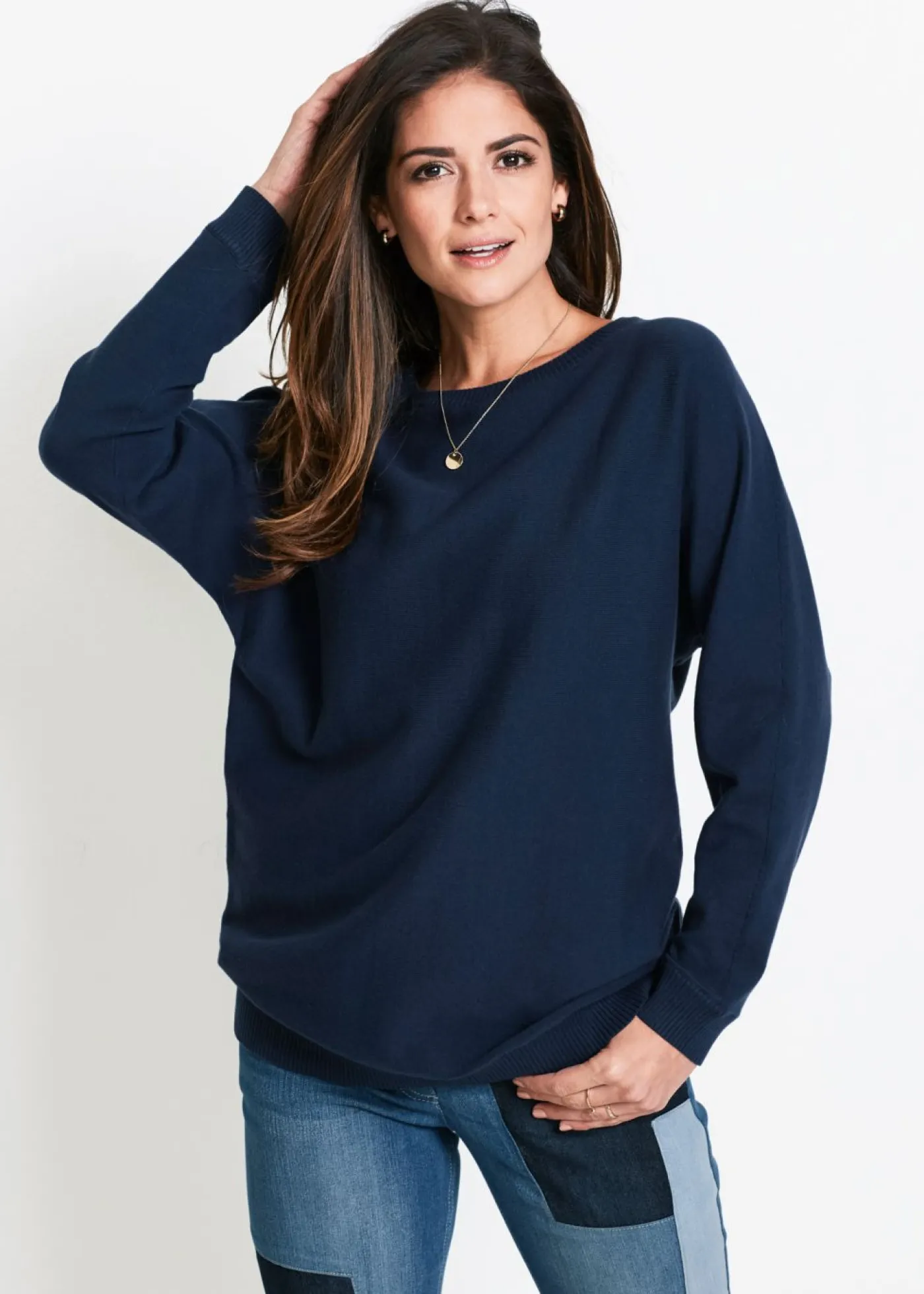 Outlet Jersey con mangas murciélago Mujer Jerséis|Ropa De Punto