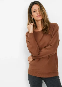 Hot Jersey con mangas murciélago Mujer Jerséis|Ropa De Punto