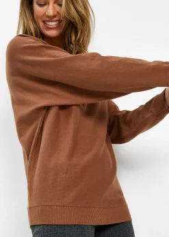 Hot Jersey con mangas murciélago Mujer Jerséis|Ropa De Punto