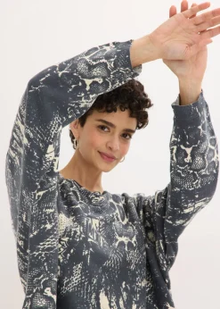 Discount Jersey con mangas tipo murciélago y estampado de serpiente Mujer Jerséis|Ropa De Punto