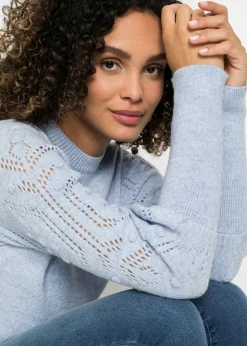 Discount Jersey con patrón de ajour Mujer Jerséis|Ropa De Punto