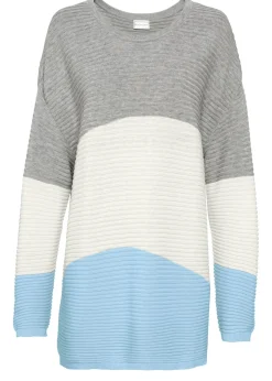 New Jersey con patrón de canalé Mujer Jerséis|Ropa De Punto