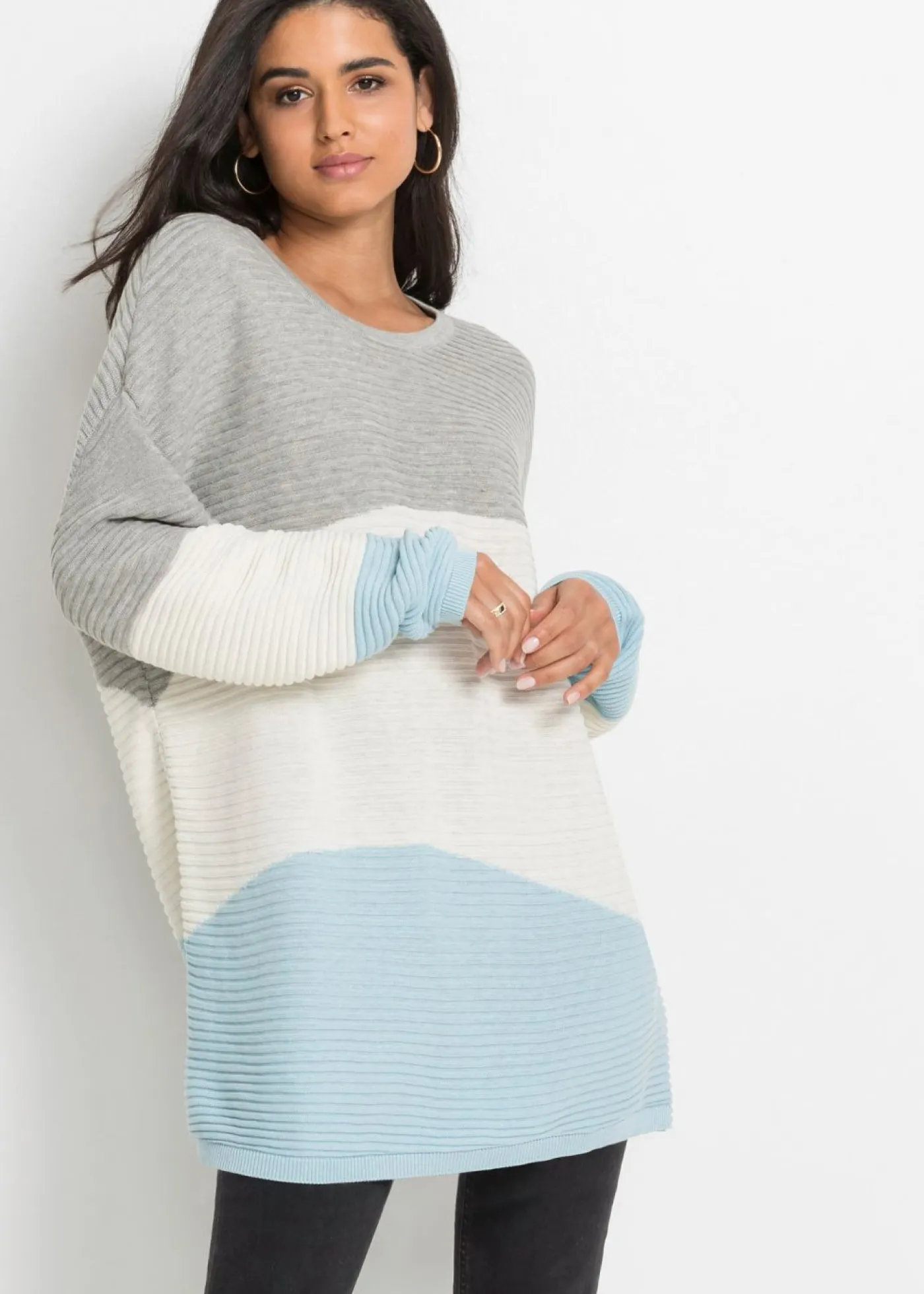 New Jersey con patrón de canalé Mujer Jerséis|Ropa De Punto