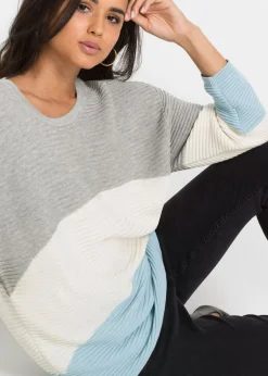 New Jersey con patrón de canalé Mujer Jerséis|Ropa De Punto