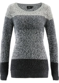 New Jersey con patrón de rayas Mujer Jerséis|Ropa De Punto