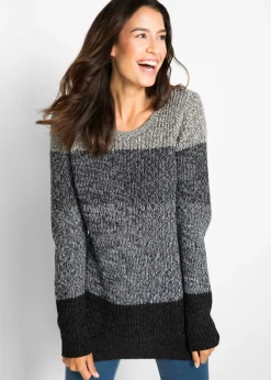 New Jersey con patrón de rayas Mujer Jerséis|Ropa De Punto
