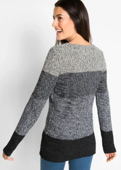 New Jersey con patrón de rayas Mujer Jerséis|Ropa De Punto