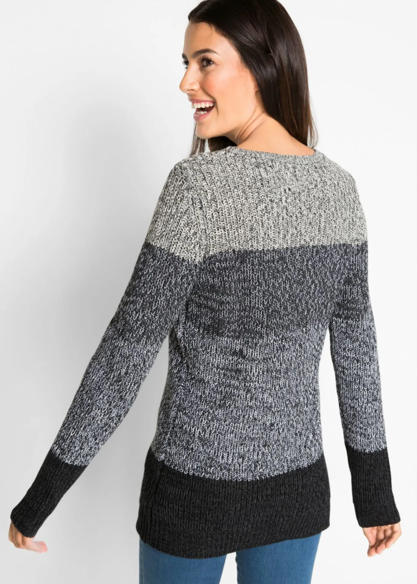 New Jersey con patrón de rayas Mujer Jerséis|Ropa De Punto